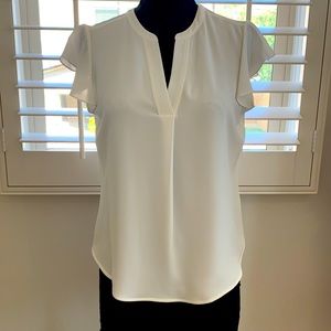 NWT. Calvin Klein flutter sleeve top. Great for work or paired with jeans.